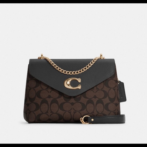 Tammie Shoulder Bag In Signature Canvas NWT - Picture 1 of 5